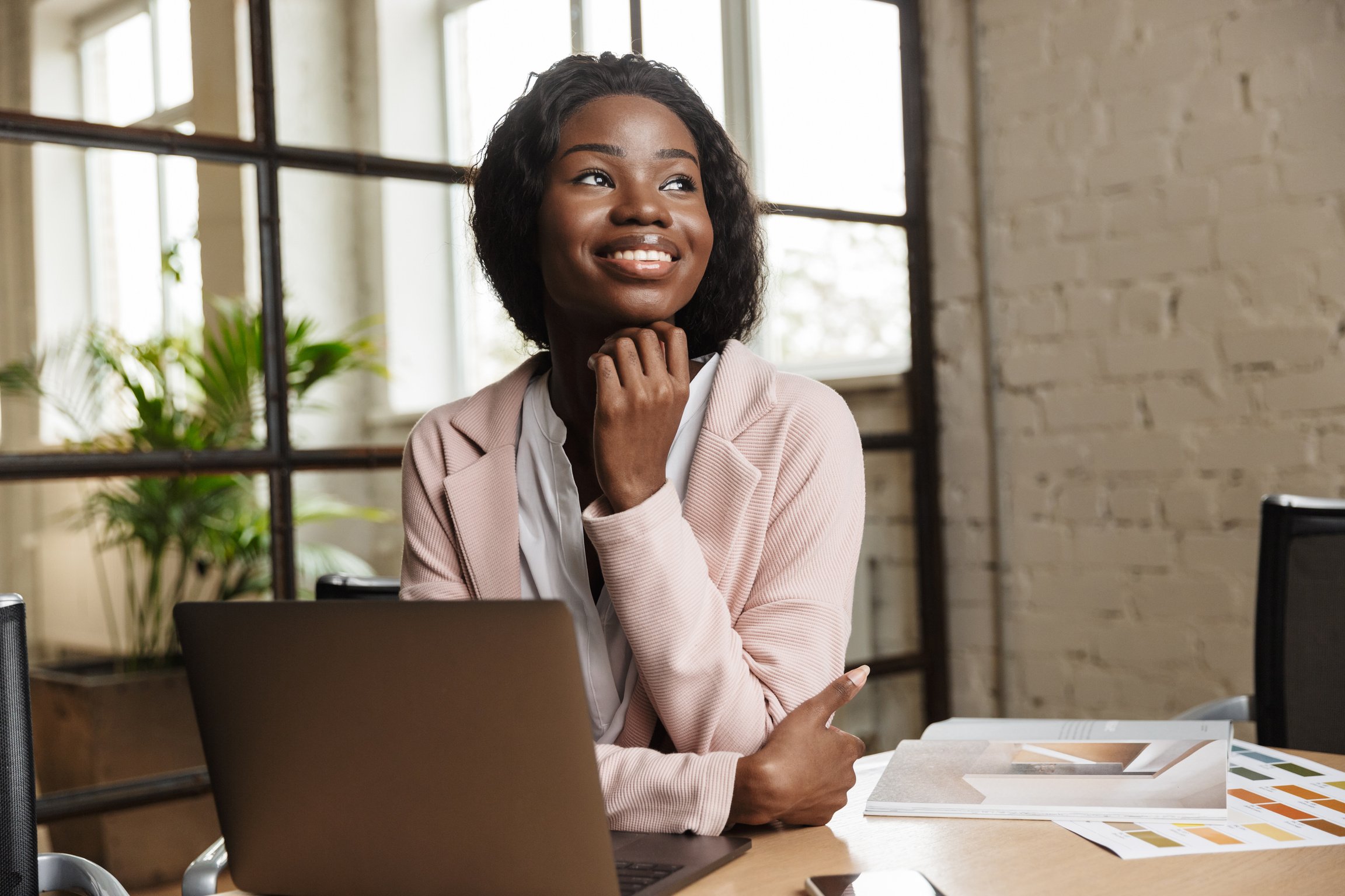 Confident Attractive Young Woman Entrepreneur